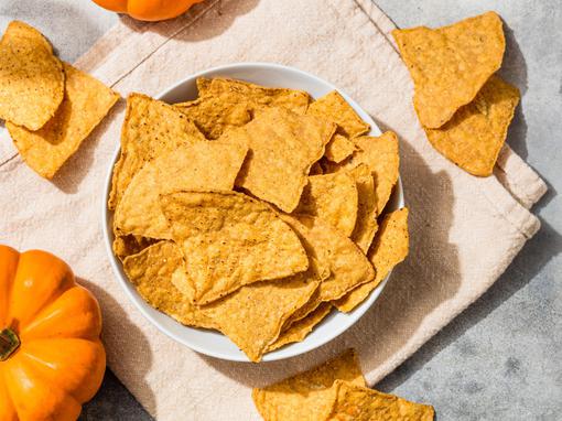 pumpkin spice tortilja čips