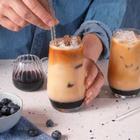 blueberry iced latte