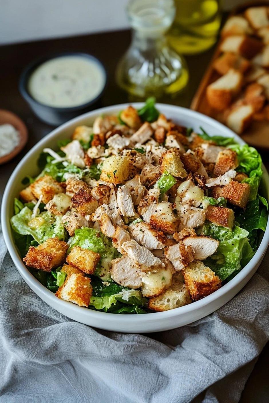 Pileća Cezar salata | Author: gourmetmartha.com/Pinterest