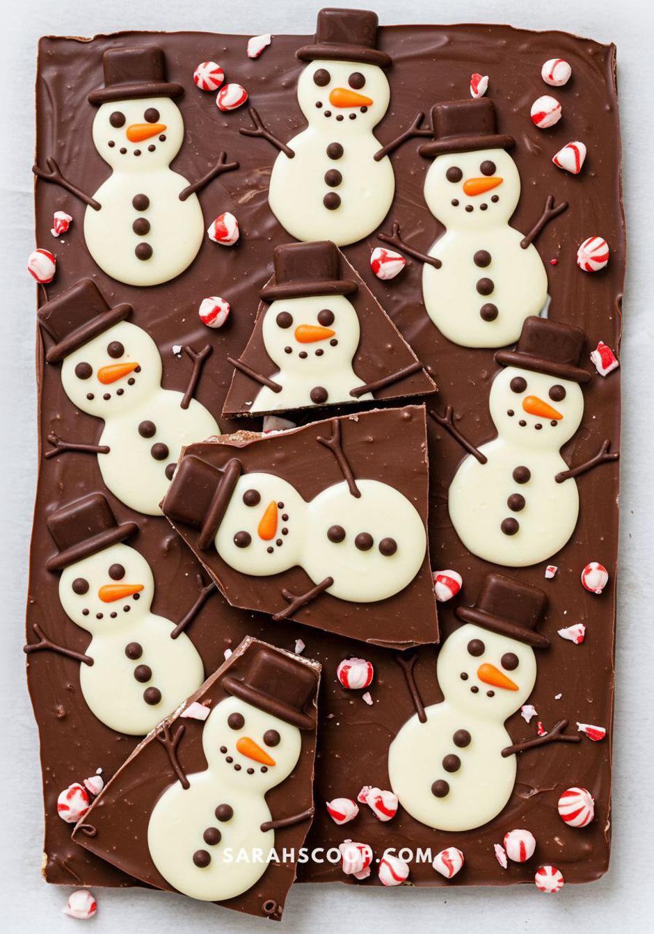 čokolada sa snjegovićima | Author: Sarah Scoop/Pinterest