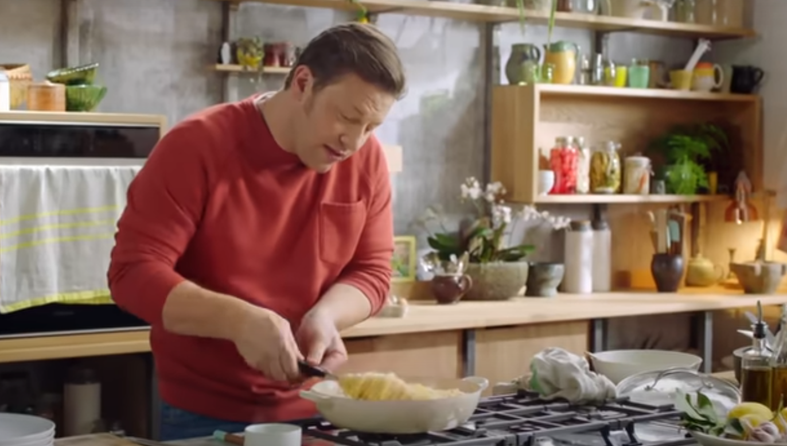 jamie oliver, carbonara s porilukom