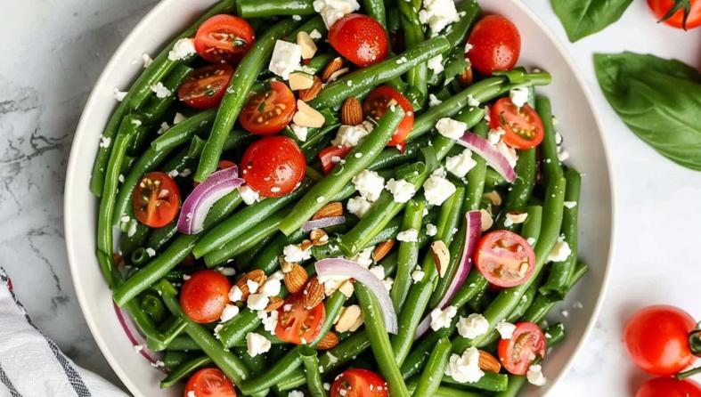 salata od mahuna i cherry rajčica