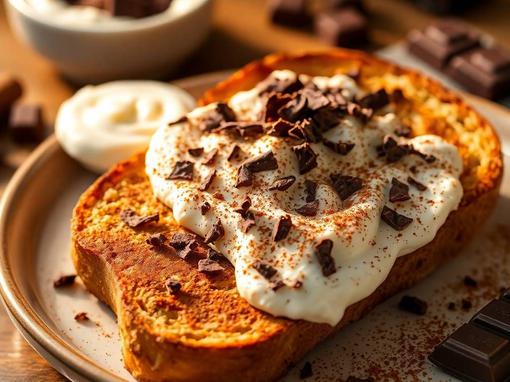 Tost s čokoladom i ricottom