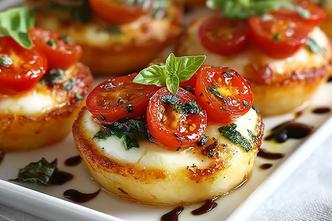 Zapečeni caprese zalogajčići