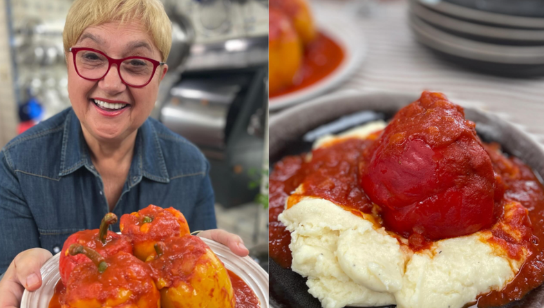 lidia bastianich, punjene paprike
