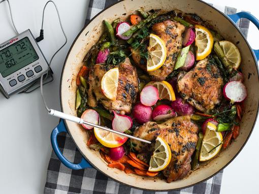 piletina, termometar za meso