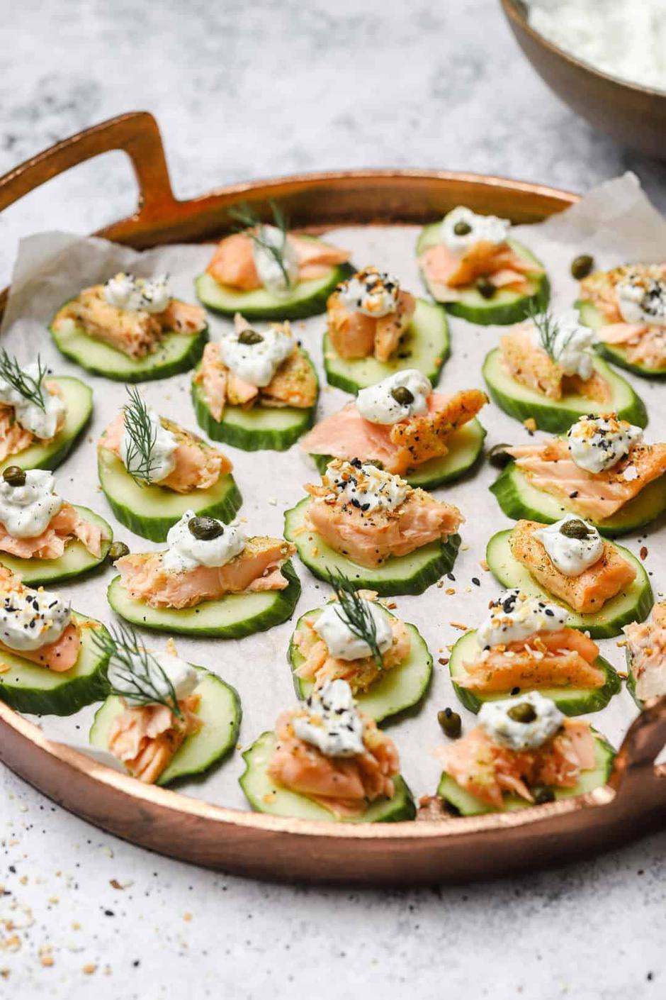 krastavac i dimljeni losos | Author: Well Seasoned/Pinterest