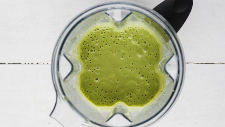zeleni smoothie, smoothie s graškom
