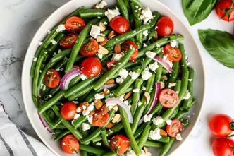 salata od mahuna i cherry rajčica