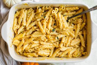pumpkin feta pasta