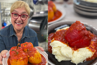 lidia bastianich, punjene paprike