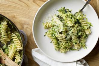 fusilli, tikvice