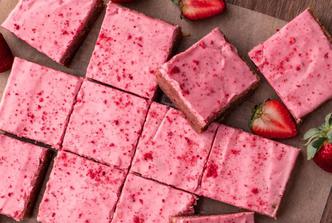 ružičasti brownies, valentinovo