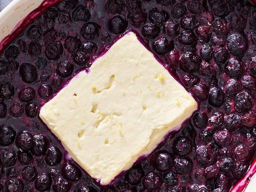 pečena feta s borovnicama