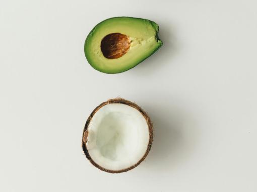 kokos, avokado, papaja, citrusi