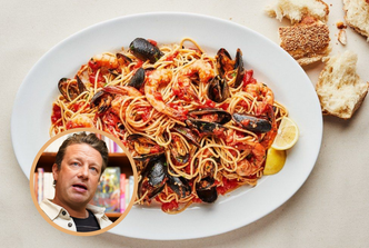 špageti, morski plodovi, jamie oliver