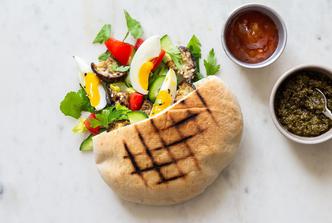 sabich, vegetarijanski sedvič
