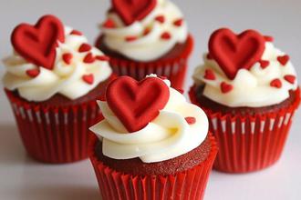 cupcakes za Valentinovo