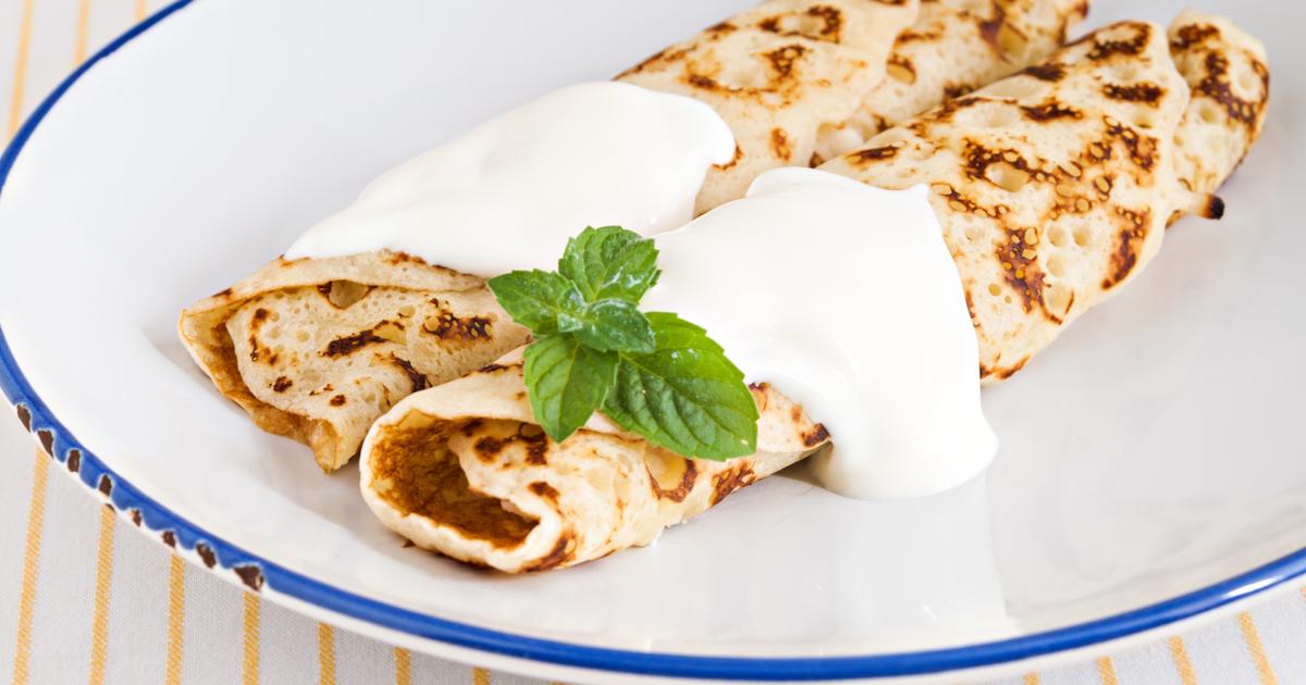 Pancakes with Sour Cream