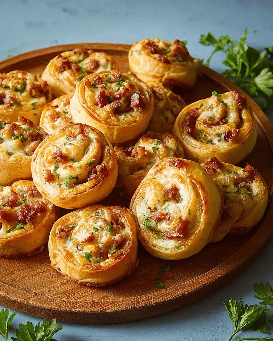 pužići od lisnatog tijesta s kobasicama i krem sirom | Author: Recipes By Lucy/Pinterest